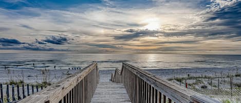 Accommodatie ligt op het strand