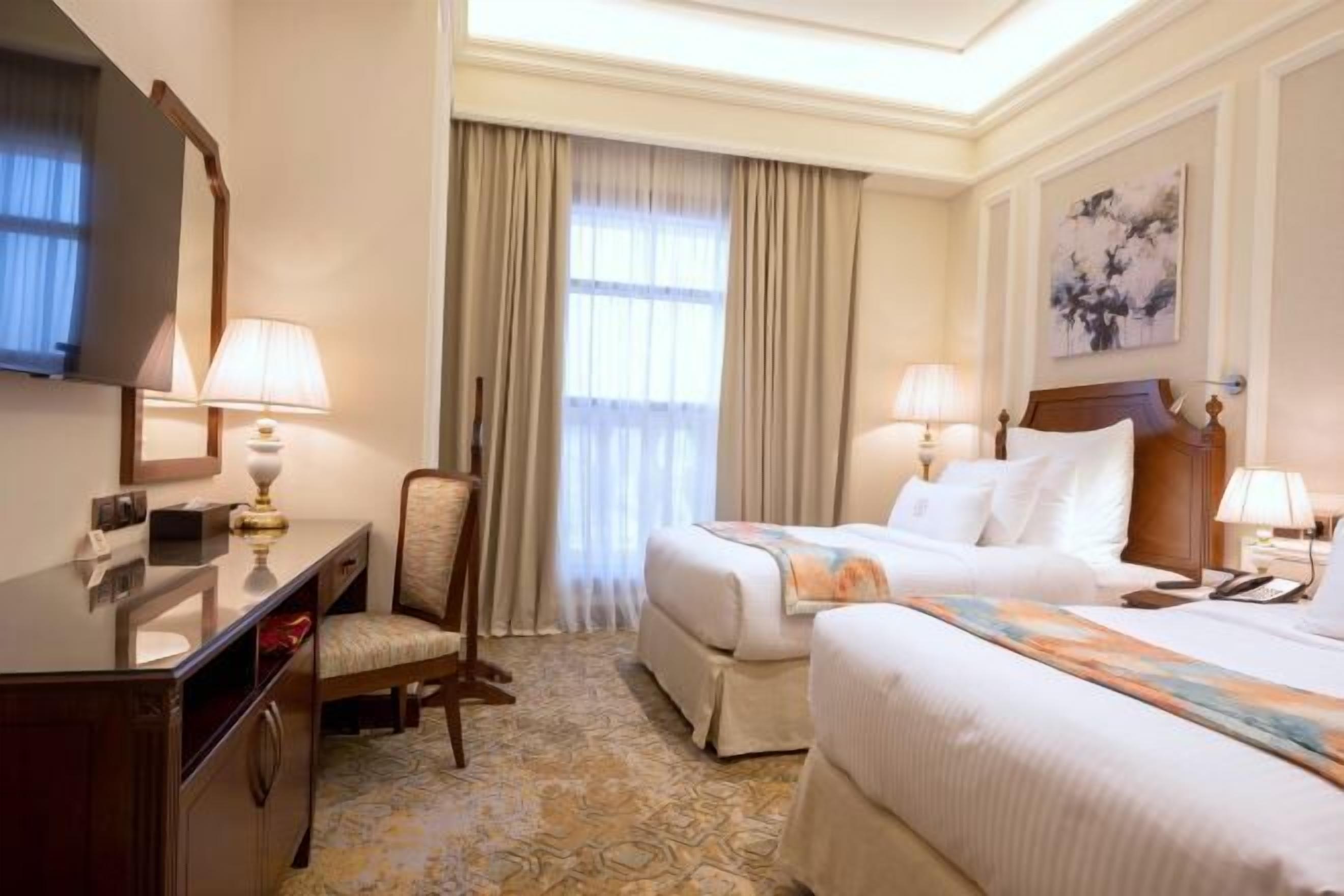 Minibar, in-room safe, desk, laptop workspace