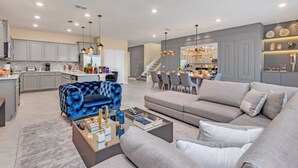 Living area - You Have Found the Ultimate Luxury 10 Bedroom Mansion on Windsor Island Resort, Orlando Mansion 5531 (Kissimmee)