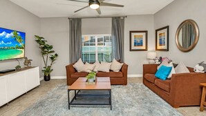 Living area - Your Family Will Love the 1st Class Amenities at Your Private Villa on Paradise Palms Resort, Orlando Villa 5551 (Kissimmee)