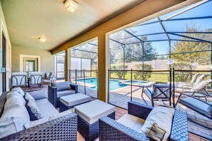 Outdoor pool - Luxury 5 Star Villa on Champions Gate Resort, Minutes From Disney World, Orlando Villa 5631 (Davenport)
