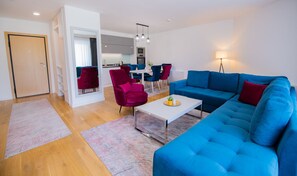 Luksus-lejlighed - 1 kingsize-seng med sovesofa | Opholdsområde