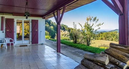 Ferienvilla "Maison dans un parc de verdure" mit Bergblick, WLAN und Terrasse
