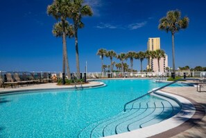 A heated pool