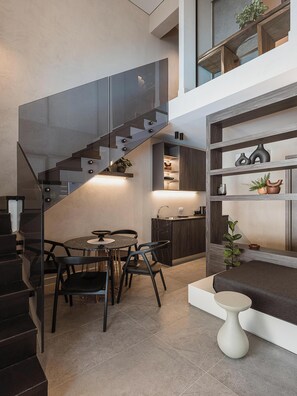 Living area - Grand Residences (Chania)