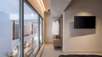 Premium-lejlighed | 2 soveværelser, pengeskab på værelset