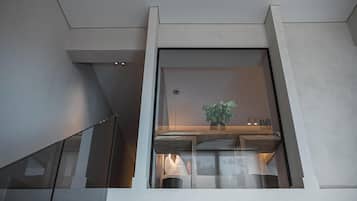 Deluxe-lejlighed | 2 soveværelser, pengeskab på værelset