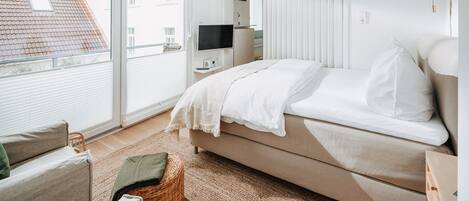 1 bedroom, iron/ironing board, travel crib, free WiFi
