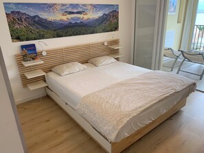 2 habitaciones, cuna de viaje, wifi gratis y ropa de cama 