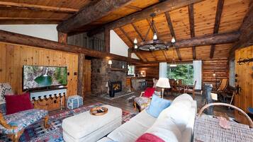 TV connectée, cheminée