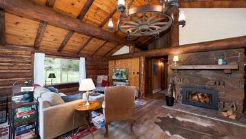 TV connectée, cheminée