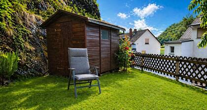 Neu Renovierte Moderne Wohnung am Rhein mit Garten u Burgblick