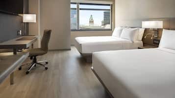 Literie de qualité supérieure, coffres-forts dans les chambres