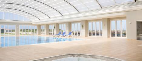 Indoor pool, a heated pool