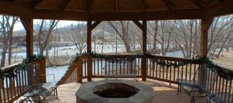 Helen River Haus | 4 BR Riverfront Cabin with Hot Tub, Pool Table in Helen GA