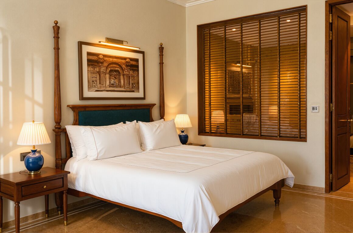 Executive Suite, Private Pool, Garden View | Premium bedding, down comforters, memory foam beds, in-room safe