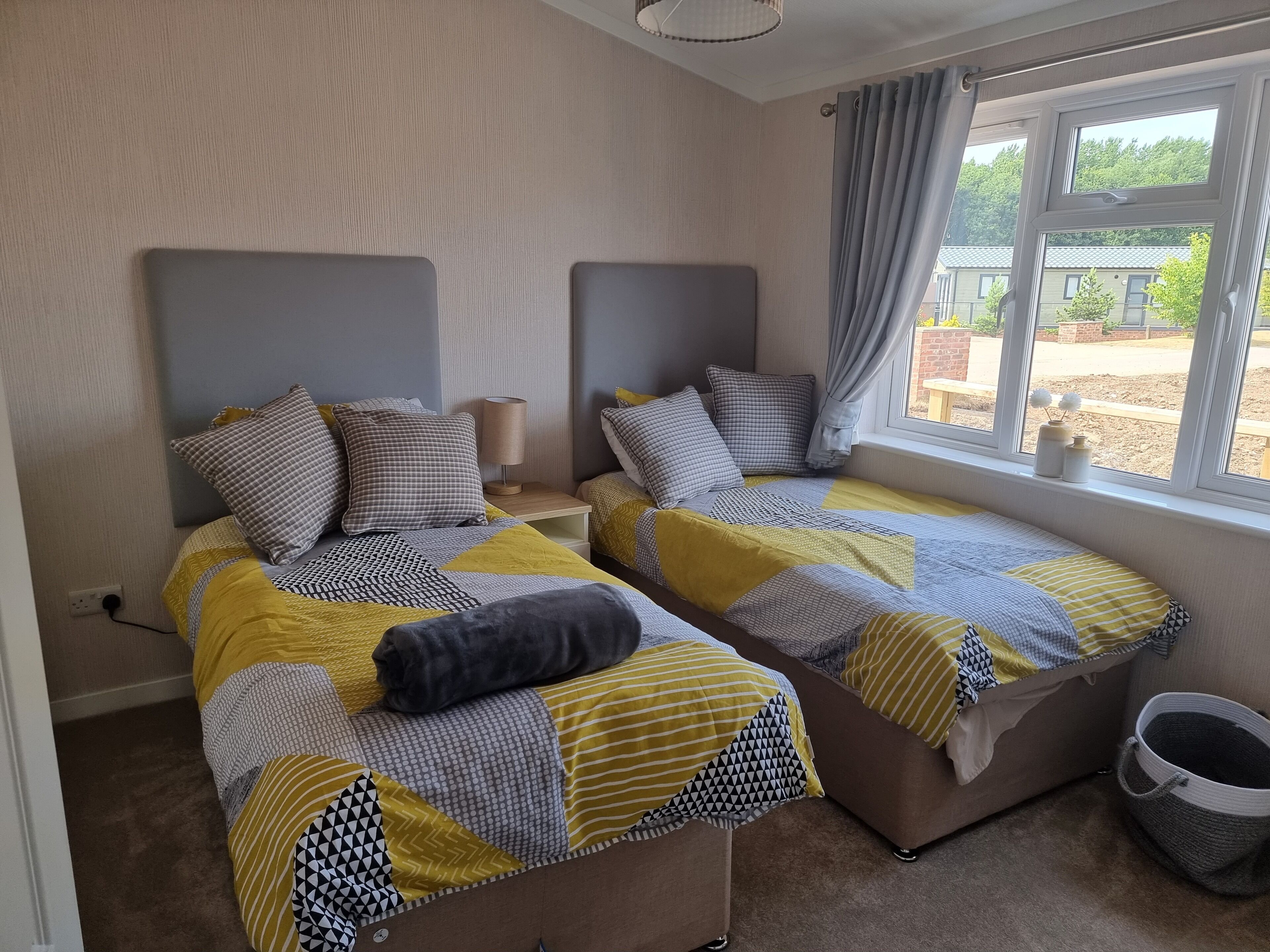 Ferienhütte | 2 Schlafzimmer, Bügeleisen/Bügelbrett, kostenloses WLAN, Bettwäsche