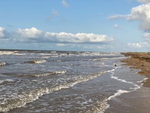 En la playa