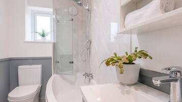 Rainfall showerhead, hair dryer