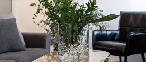 Luxury Apartment, Non Smoking, Kitchen | Living area