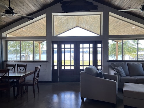 Super clean Waterfront home with private boat launch and fishing pier on site.