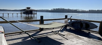 Super clean Waterfront home with private boat launch and fishing pier on site.