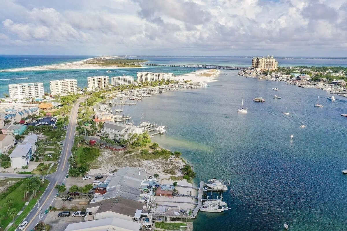 Photo 8 of Stunning views of Destin harbor, PRIVATE BOAT SLIP, walk to beach. Crab Island!