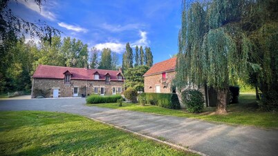 Charming house 14 pers - private pool & barn