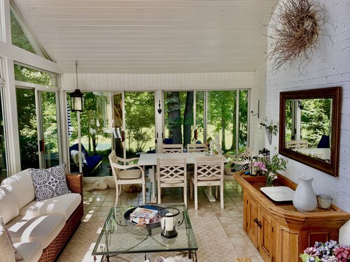 Charming, comfortable and spacious Pittsford home on a pond.  