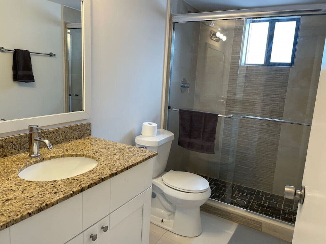 Hair dryer, towels