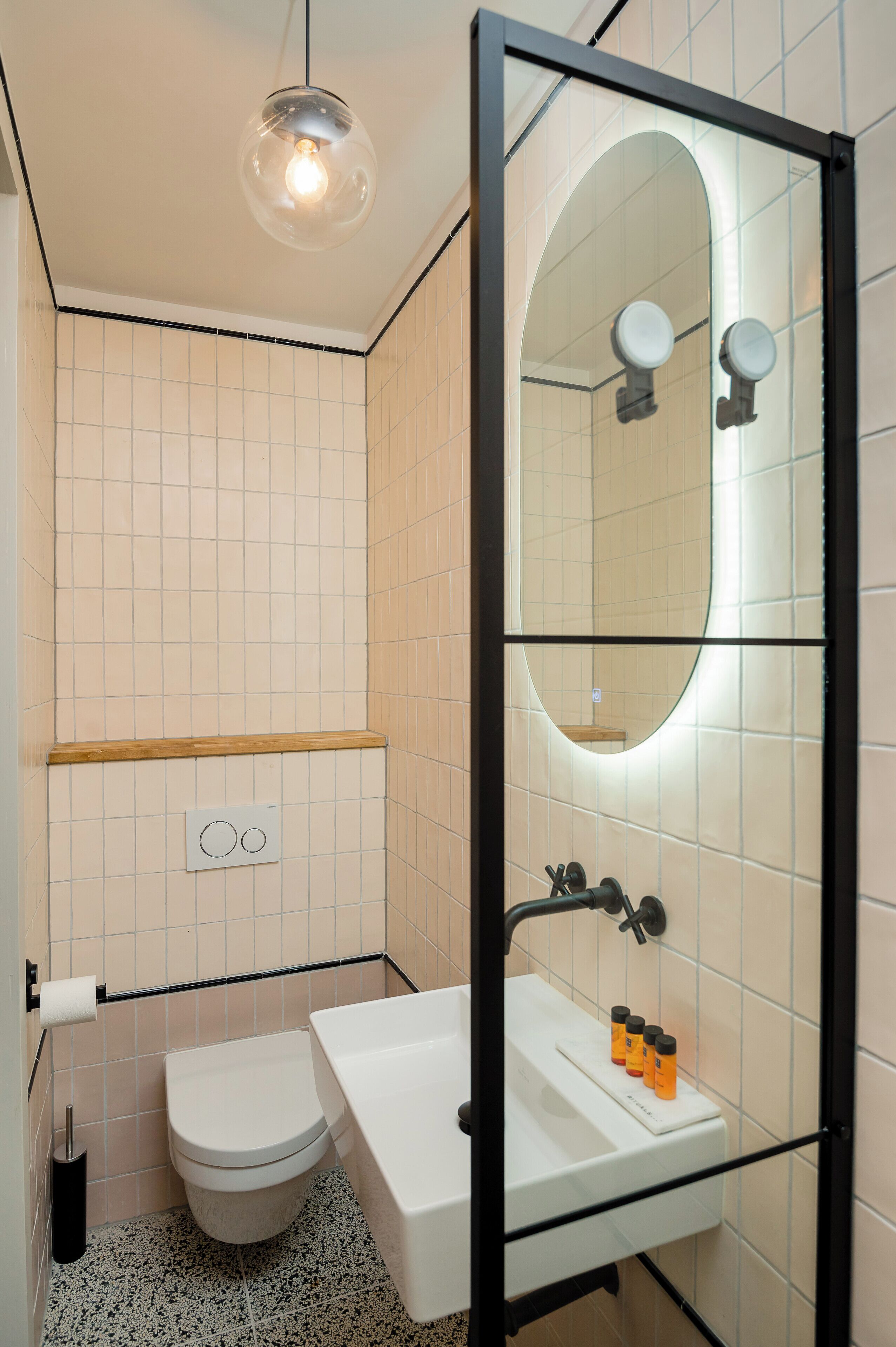 large room | bathroom | shower, free toiletries, hair dryer, towels