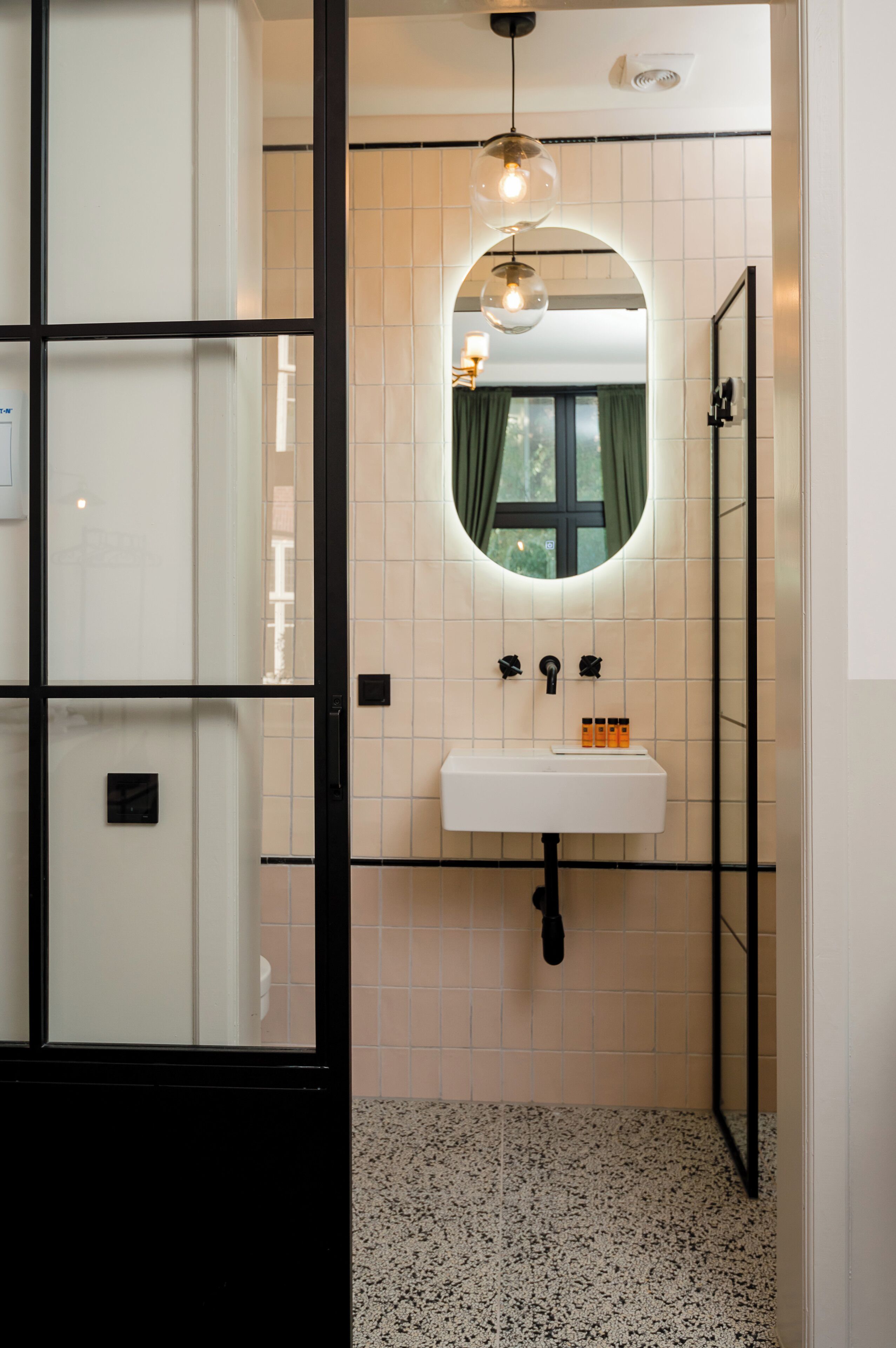 large room | bathroom | shower, free toiletries, hair dryer, towels