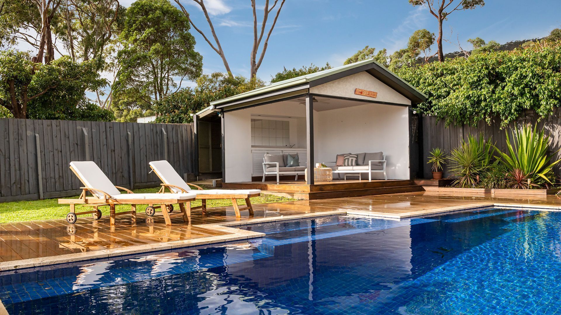 A heated pool