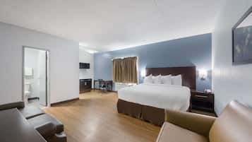 Escritorio, cortinas blackout, wifi gratis y ropa de cama