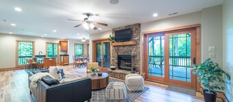 Private Mountain home with pond & fire pit