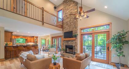 Private Mountain home with pond & fire pit