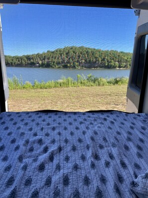 Blick von der Unterkunft