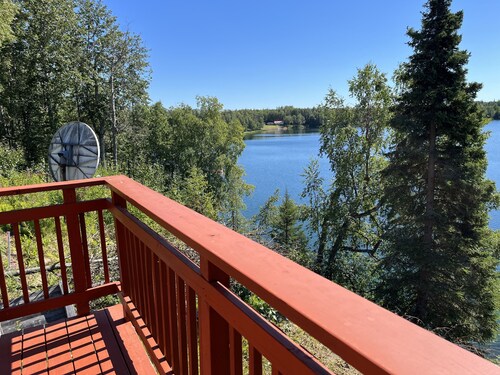 Log cabin in Kenai Alaska.