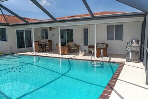 Piscina externa, piscina aquecida