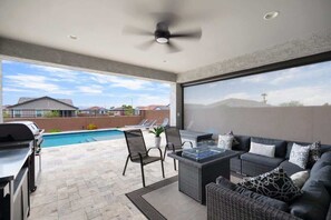 Terrace/patio - 4BR Home Near State Farm Stadium with Pool & Patio (Glendale)