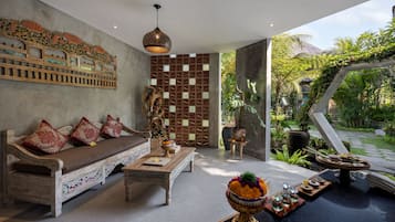 Behandelingskamers voor koppels, een bubbelbad, lichaamsbehandelingen