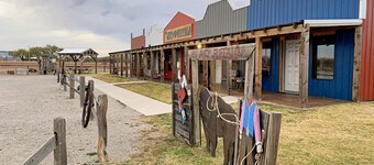 Tour de Bison Cabin Cache near Wichita Mountains Cycling Biking Cache sleeps 4