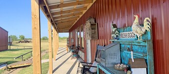 Tour de Bison Cabin Cache near Wichita Mountains Cycling Biking Cache sleeps 4