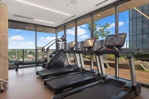 Fitness facility - 22nd-Floor Condo | Rooftop Pool, Gym, Rainey (Austin)