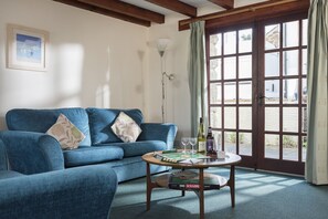 Télévision, lecteur de DVD, livres