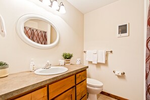 Hair dryer, towels
