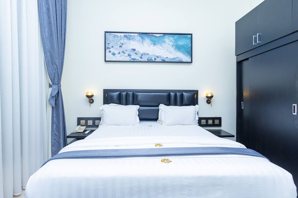 Apartemen Eksekutif, 1 kamar tidur | Seprai katun Mesir, seprai premium, busa memori, dan brankas