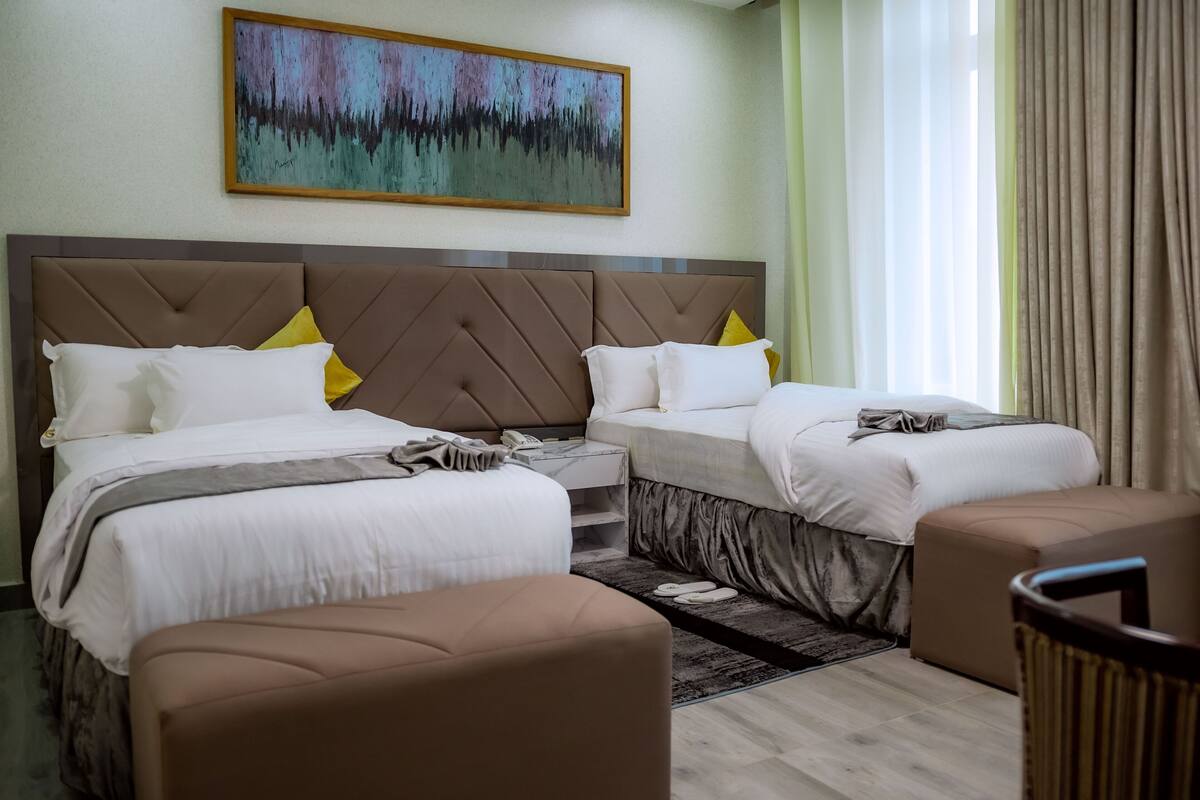 Kamar Twin Superior | Seprai katun Mesir, seprai premium, busa memori, dan brankas