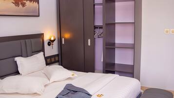 Appartement Exécutif, 2 chambres | Draps en coton égyptien, literie de qualité supérieure