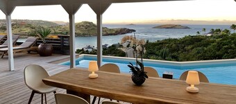 Villa Lagon Rose – Elegant 5-Bedroom Ocean View Retreat in Petit Cul de Sac, St. Barths